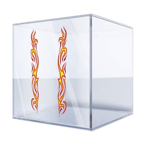 Flame Tribal Vinyl Sticker Set – Bold Flame Design Decal for Cars, Motorcycles, and Trucks (Pair) ADABF