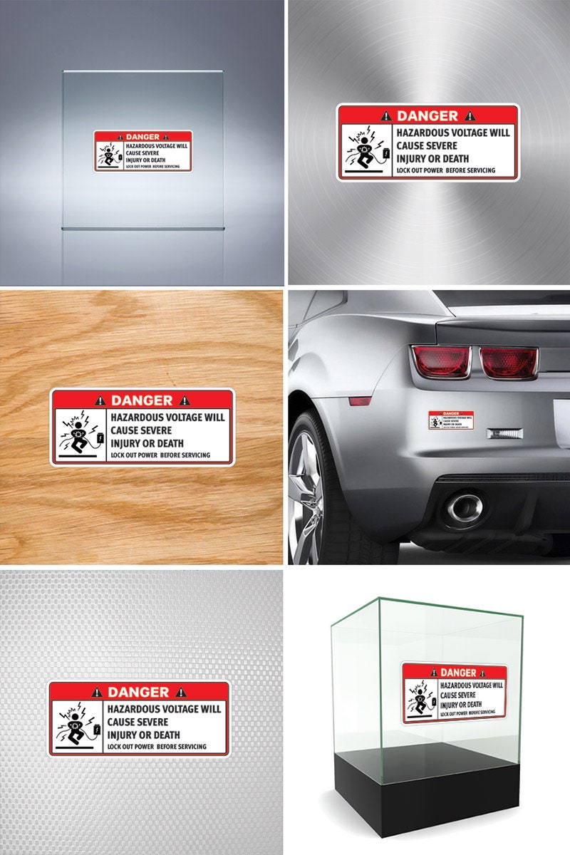 Danger Hazardous Voltage Will Cause Severe Injury Sticker High ...