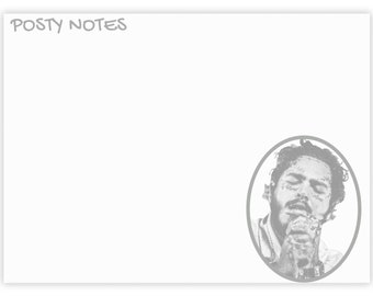 Post Malone Sticky Notes: Posty Notes Memo Pads