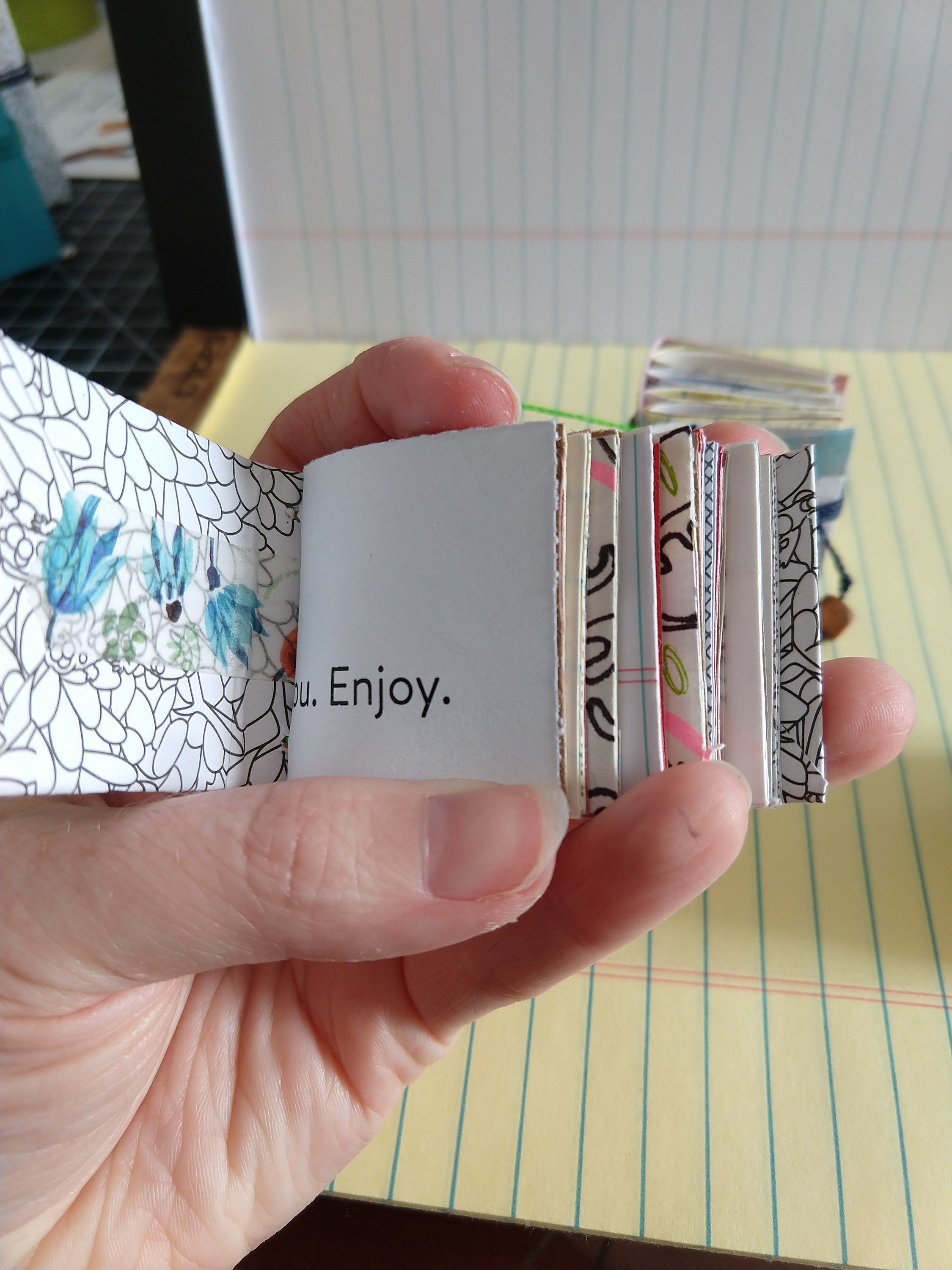 Tiny INCHIES Junk Journal, Art Journal Handmade JUNK JOURNAL Tiny Size