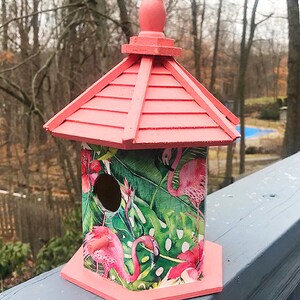 Flamingo Birdhouse