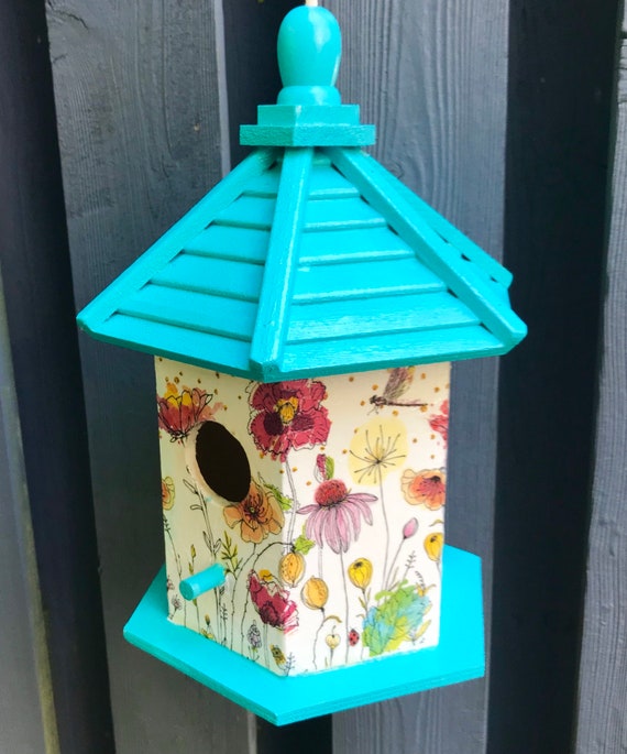 Doodle Birdhouse Etsy