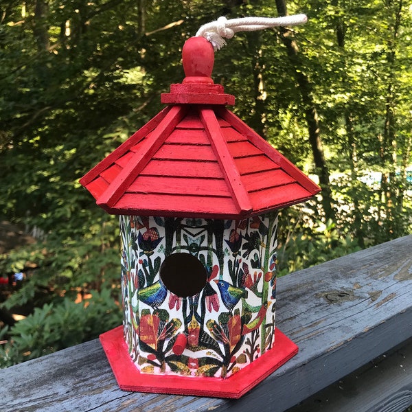 Decorative Birdhouse, colorful birdhouse