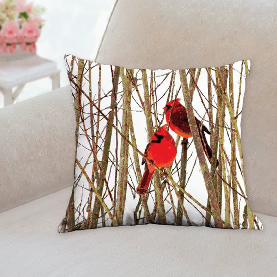 Cardinal hotsell pillow cover
