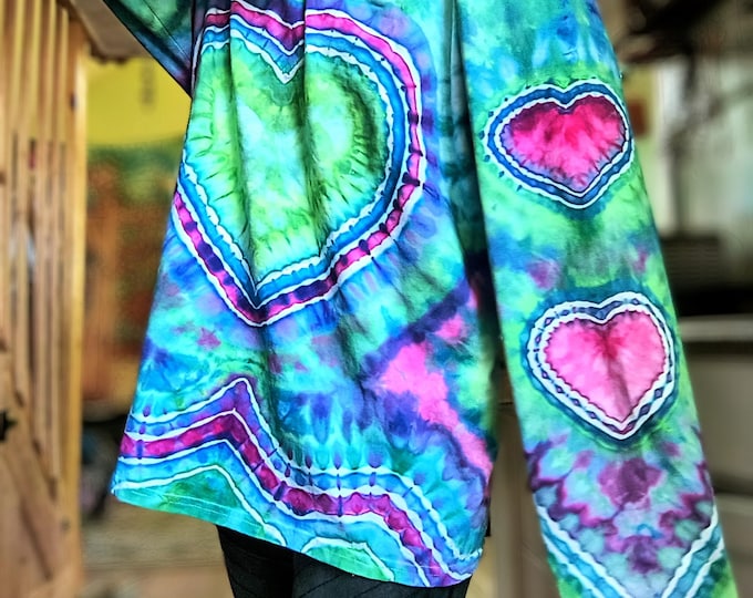 CUSTOM - Heart Tie Dye Shirt - Short OR Long sleeve | BWagnuka