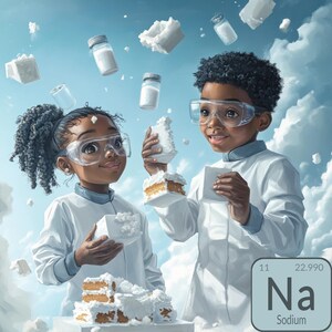 Natrium Wissenschafts-Abenteuer Spaß Lernen für Kinder Erforschen Junge Wissenschaftler in Aktion Ein digitaler Download mit Beschreibung dessen, was Natrium ist