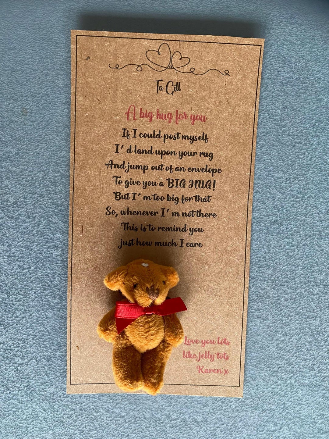 Buy Personalized Bear Hug Keepsake: Thinking of You Gift Online in
