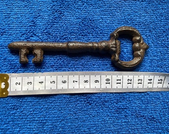 Large cast  Iron Key, castle key, garden key, enchantment, Halloween , Christmas magic key