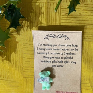 Bear Hug Xmas, pocket hug, miss you, Christmas bear hug, isolamento lontano, pensando a te bear, inviando amore e coccole, pubblica un abbraccio orso
