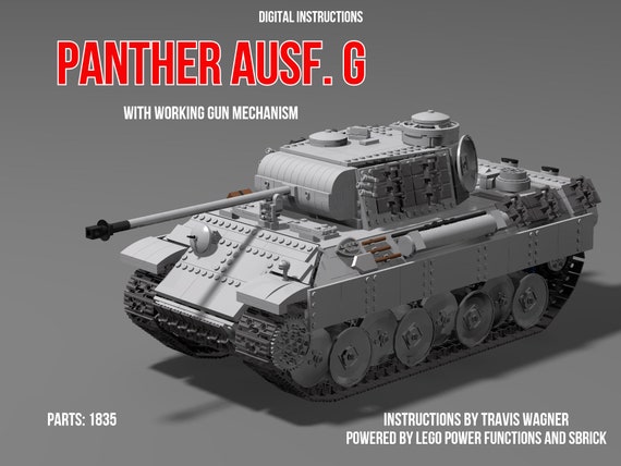 1/16 Scale RC LEGO Panther Tank Instructions With Working Gun Mechanism  used With Sbrick -  Canada