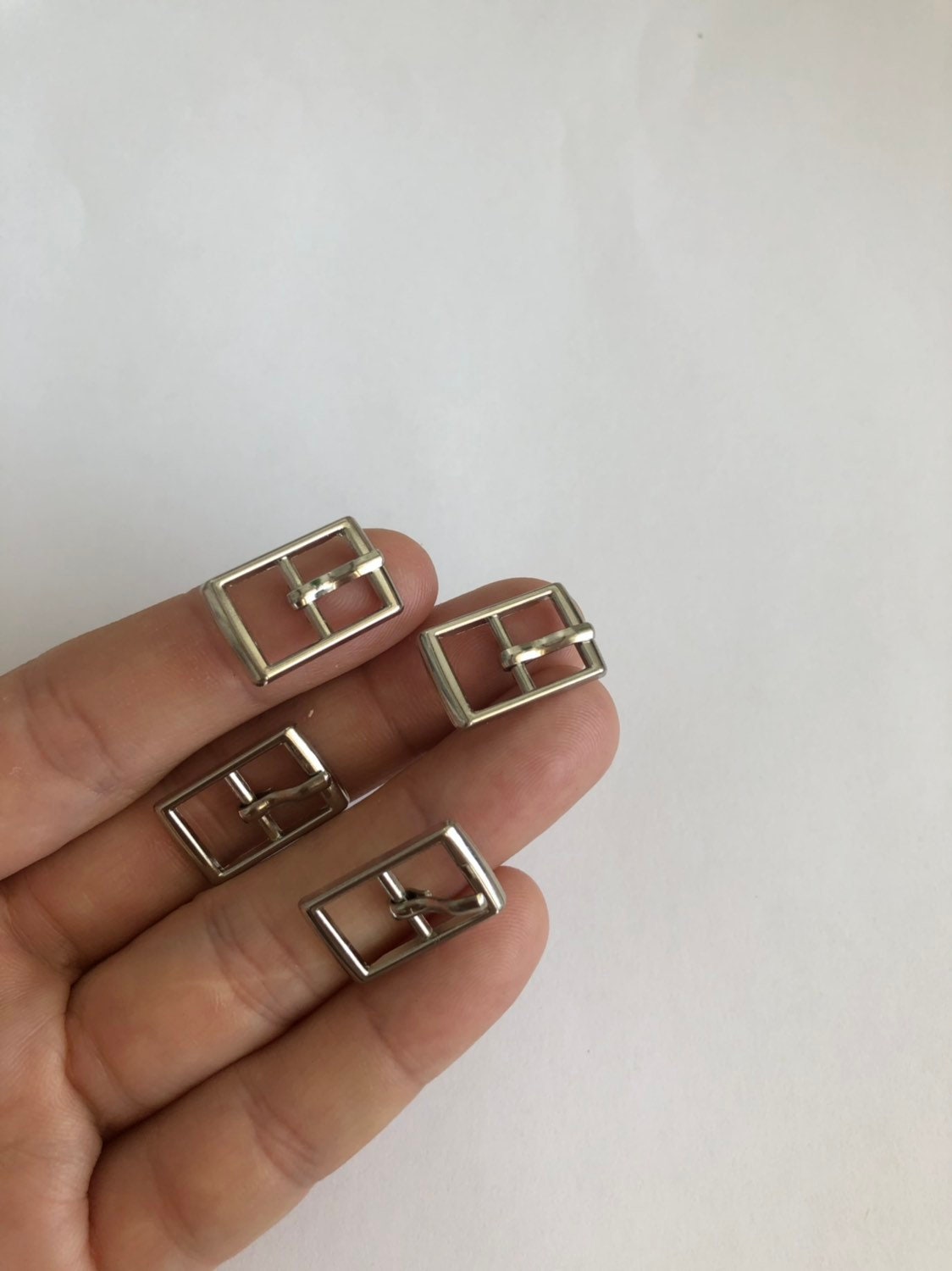 Silver Small 5pcs Mini Buckles Doll Sewing Supplies Craft Etsy