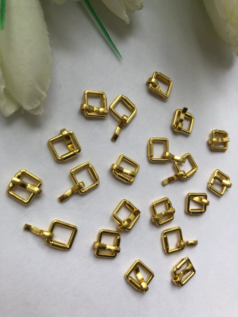 Small 5 pcs gold Mini Buckles Doll Sewing Supplies Doll Craft Etsy