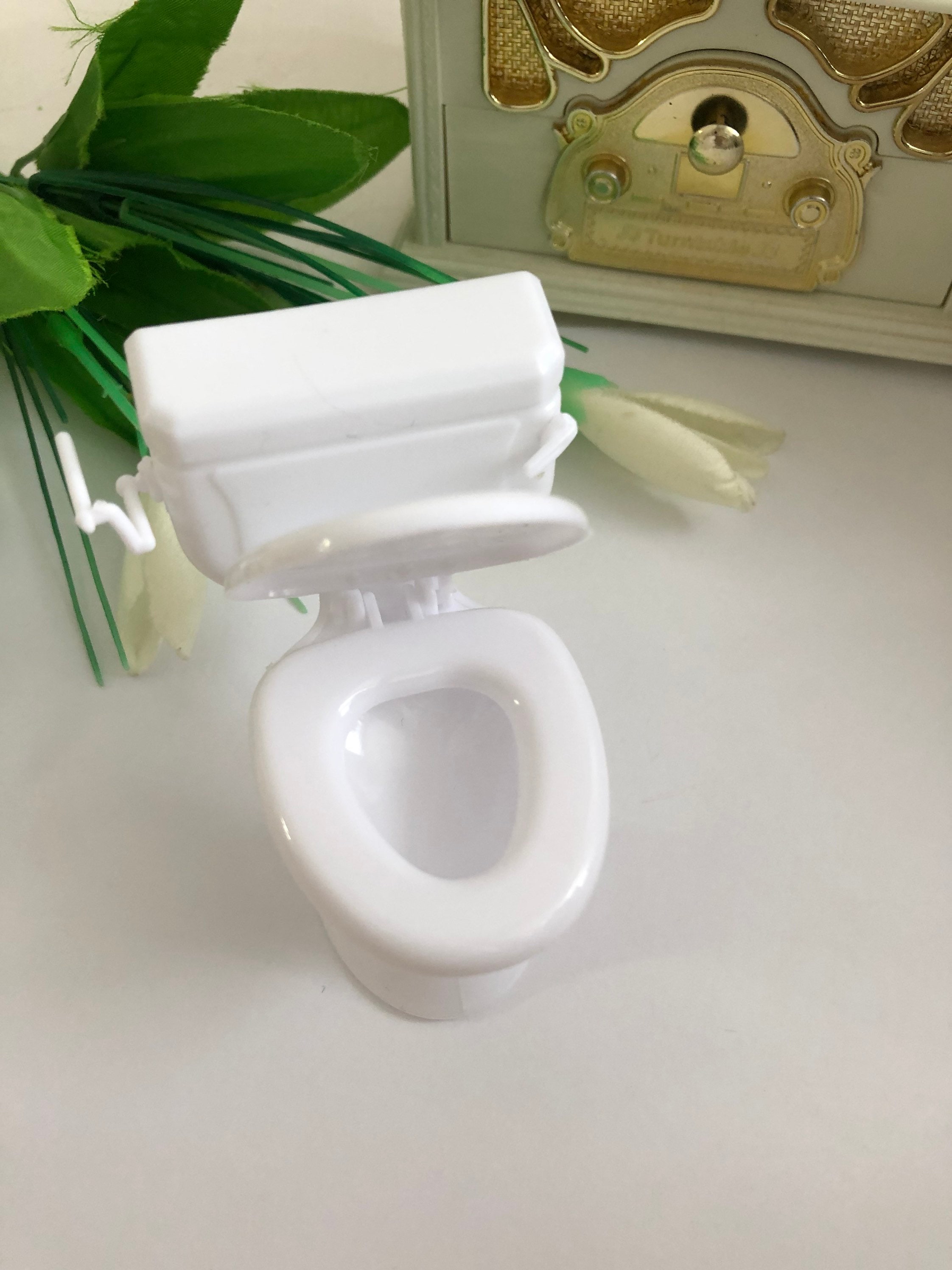 1 PCS metal silver miniature toilet for dolls mini toilet for Etsy