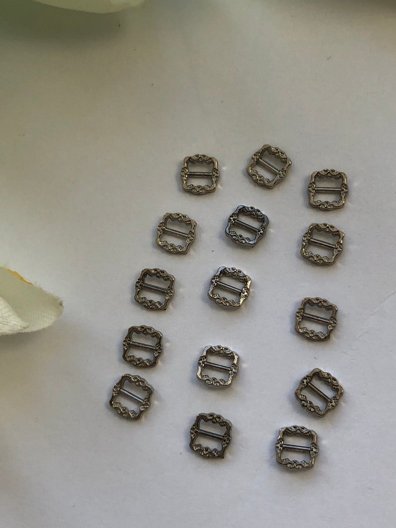 Silver Small 5 pcs Mini Buckles Sewing Supplies Doll Craft | Etsy