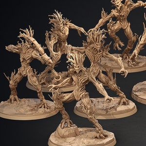 Afams / Treants (10 poses) de Clay Cyanide / Dungeons and Dragons / Juegos de mesa / Wargames / Miniaturas de resina