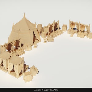 Barenhole Street Market by Wonderworlds | Dungeons and Dragons | D&D | Wargames | DnD | Tabletop Games | Scatter Terrain
