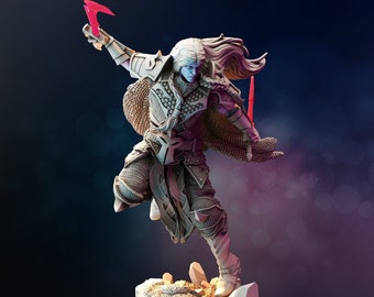 Underdark Drow Ranger Miniature for Dungeons and Dragons Tabletop RPG