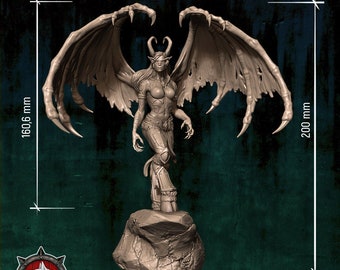 Demon Hunter Miniature for Dungeons and Dragons Tabletop RPG