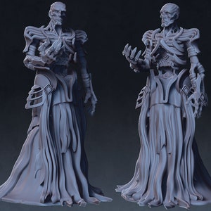 Vecna Lich God-miniatuur voor Dungeons and Dragons-tablet-RPG
