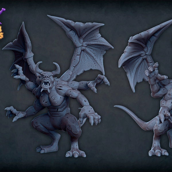 Gargoyle (Tomb of Annihilation) by Roleplaying Miniatures for Dungeons and Dragons | D&D | DnD | Tabletop | Wargames | Resin Miniature