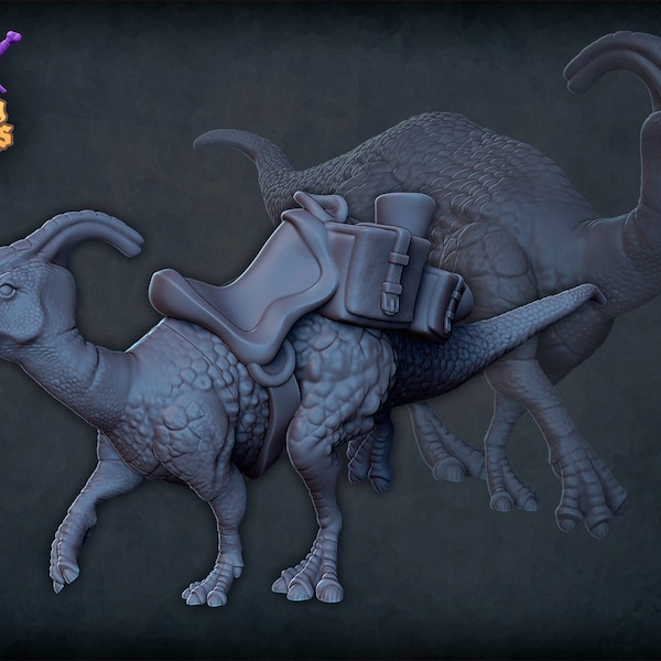 Parasaur (Tomb of Annihilation) by Roleplaying Miniatures for Dungeons and Dragons | D&D | DnD | Tabletop | Wargames | Resin Miniature