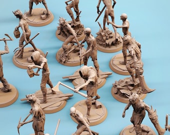 Corrupted Citizens (17 Models) • Fear The Old God • by Rescale Miniatures | Dungeons and Dragons | D&D | Tabletop Games | Resin Miniature