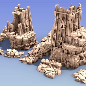 Dark Elf Ruins by Gamescape3D | Dungeons and Dragons | D&D | Wargames | DnD | Tabletop Games | Scatter Terrain
