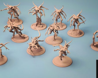 Tormentor-demonen (9 poses) • De 4 ruiters van de Apocalyps • door Rescale Miniatures | Kerkers en draken | Tafelspellen | Harsminiatuur