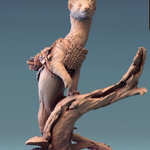 Weasels (3 Poses) • The Tale of Archduke Mousin 2 • by Rescale Miniatures | Dungeons and Dragons | D&D | Tabletop Games | Resin Miniature