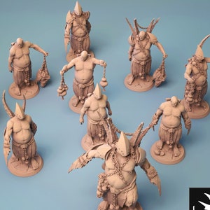Famine Army • The 4 Horsemen Of Apocalypse • by Rescale Miniatures | Dungeons and Dragons | Tabletop Games | Wargames | Resin Miniature