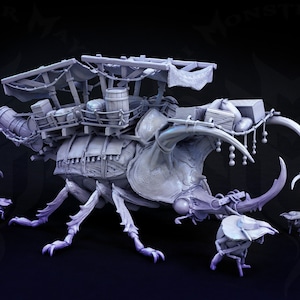 Beetle Beast • Infestación • por Mini Monster Mayhem / Dungeons and Dragons / D&D / Juegos de mesa / Wargames / Resin Miniature