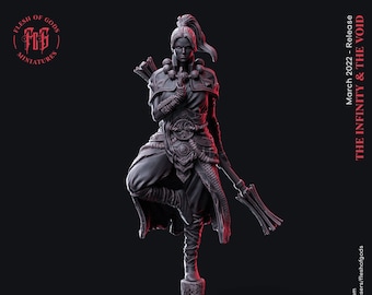 Thalia the Monk by Flesh Of Gods | Dungeons and Dragons | Tabletop Games | Wargames | Resin Miniature