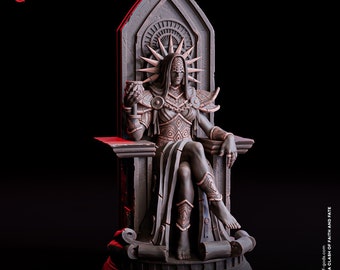 High Priestess Order Of Fateful Saints • A Clash Of Faith And Fate • by Flesh Of Gods | Dungeons and Dragons | Wargames | Resin Miniature