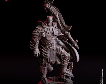 Comandante Semidemonio • La Ciudad de los Demonios • por Flesh Of Gods / Dungeons and Dragons / Juegos de Mesa / Juegos de Guerra / Miniatura de Resina