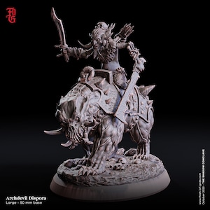 Erzteufel Dispora • The Shadow Conclave • von Flesh Of Gods | Dungeons und Drachen | Tabletop Spiele | Kriegsspiele | Resin Miniatur