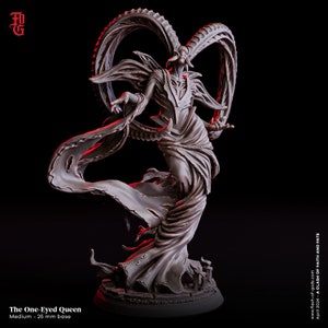 The One Eyed Queen • A Clash Of Faith And Fate • by Flesh Of Gods | Dungeons and Dragons | Wargames | Resin Miniature