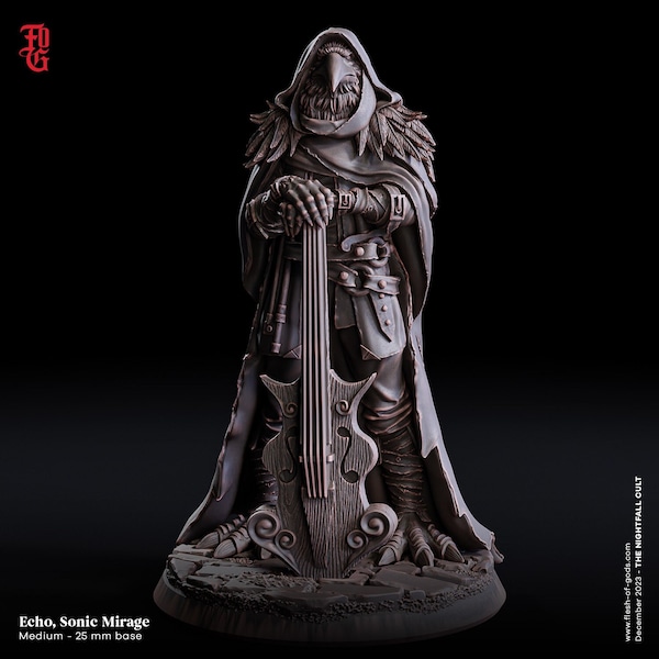 Echo Sonic Mirage • The Nightfall Cult • by Flesh Of Gods | Dungeons and Dragons | Tabletop Games | Wargames | Resin Miniature