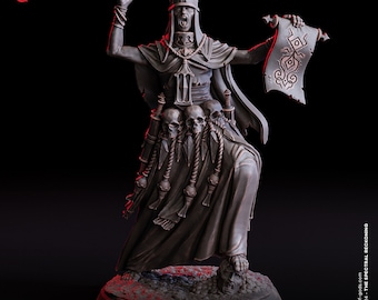 Miniatura de aprendiz de nigromante para el juego de rol de mesa Dungeons and Dragons.