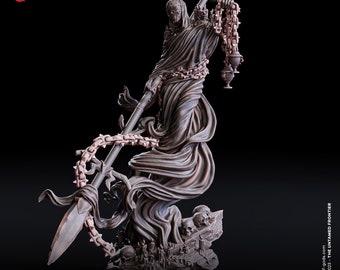 Ghost Fire Wraith-miniatyr för Dungeons and Dragons bordsrollspel