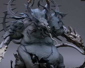 Abyssal Demon Progenitor Miniature for Dungeons and Dragons Tabletop RPG