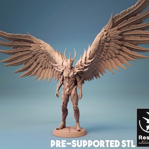 Dark Angel • Indigo Dragons • by Rescale Miniatures | Dungeons and Dragons | D&D | Tabletop Games | Wargames | Resin Miniature