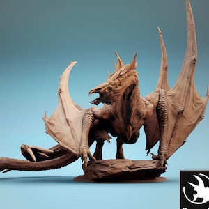Wyvern Matriarch • Swarm of the Vouivre • by Rescale Miniatures | Dungeons and Dragons | D&D | Tabletop Games | Wargames | Resin Miniature