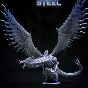 Inconel Dragon • Souls Within Steel • by Mini Monster Mayhem | Dungeons and Dragons | D&D | Tabletop Games | Resin Miniature