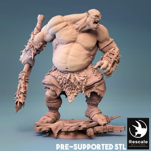 Ogre • Gobelin&#39;s Lair • by Rescale Miniatures | Dungeons and Dragons | D&D | Tabletop Games | Wargames | Resin Miniature