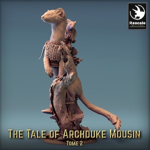 Weasels (3 Poses) • The Tale of Archduke Mousin 2 • by Rescale Miniatures | Dungeons and Dragons | D&D | Tabletop Games | Resin Miniature