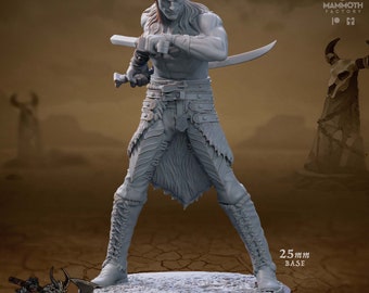 Drow Shadowblade Assassin Miniature for DnD Tabletop RPG