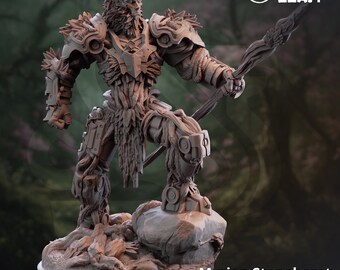 Miniatura de druida espíritu del bosque para el juego de rol de mesa Dungeons and Dragons.