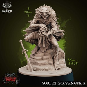 Goblin Scavenger 5 • Marshes & Madlands • by Mammoth Factory | Dungeons and Dragons | Tabletop Games | Resin Miniature
