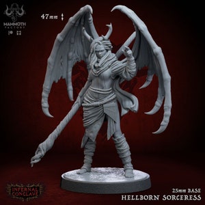 Hechicera nacida del infierno • Cónclave infernal • de Mammoth Factory / Dungeons and Dragons / Juegos de mesa / Miniaturas de resina