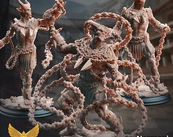 Chain Devil Miniature Set for Dungeons and Dragons Tabletop RPG